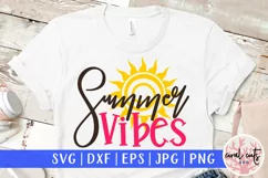 Summer vibes - Summer SVG EPS DXF PNG Cut File Product Image 1