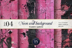 Cracked Pink Paint Wall | Grunge Texture Background Product Image 1