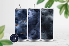 Bats Night Sky Pattern, Dark Gothic Bat Seamless Paper Product Image 2