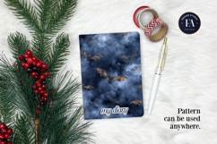Bats Night Sky Pattern, Dark Gothic Bat Seamless Paper Product Image 4