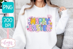 Happy Easter sublimation PNG Product Image 3