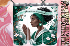 Joyful Nights 20oz tumbler wrap, Praying Woman Product Image 1