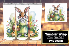 BEAUTY 20oz Tumbler Template for DIY , Easter Bunny Product Image 1