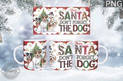 Christmas Mug Wrap Design - Christmas Dog Sublimation Product Image 3