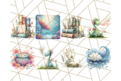 52 Magical Creatures Clipart PNG, Fantasy Animals Png Product Image 6