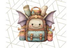 Midnight Monster Camp Out Clipart PNG, Halloween Png Product Image 2