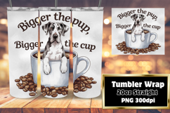 GRACEFUL 20oz Tumbler Wrap for DIY , Coffee Dog Product Image 1