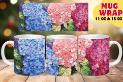 STAINED GLASS FLORAL SPLENDOUR SUBLIMATION 11OZ 15OZ MUG WRA Product Image 1