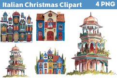 Italian Christmas Clipart PNG Product Image 1