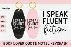Book Lover Motel Keychain SVG Vol. 2 | Fluent Fiction Product Image 1