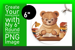 Trendy Circle Design for Keychains , Cute Bear Product Image 1