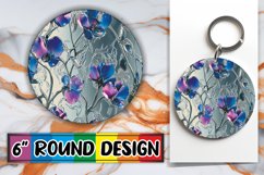 Selection of Floral Keychains and Coasters Product Image 1