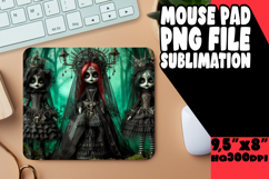Bright Desk Pad Sublimation Design, Horror Halloween Product Image 1