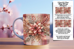 Colorful 11oz Mug Wrap Png Design , Autumn Flower Product Image 1