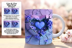 Floral Flourish: Sublimation Heart Mug Mix Product Image 1