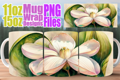 Radiant whispers 11oz 15oz sublimation wrap, Flowers Product Image 1