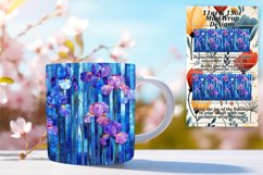 Flower &amp; Stripe Mug Wrap - Vibrant Elegance Product Image 1