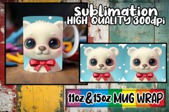 3D Christmas Characters Mug Wrap for 11oz 15oz Product Image 1