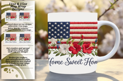 Artful 11oz Mug Wrap Png Artwork , Patriotic Product Image 1