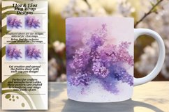 Floral Mug Wrap 11oz/15oz Design Colorful PNG Product Image 1