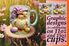 Playful Springtime Bunny Mug Design 15oz Product Image 1