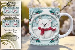 FASHIONABLE 11oz Mug Wrap PNG , 3D Xmas Product Image 1