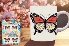 Inspiring 11oz Mug Wrap Png Design , Butterfly Product Image 1