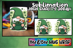 Joyful hearts 11oz 15oz sublimation wrap, St Patricks Product Image 1