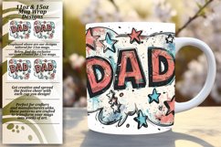 Cartoon Dad Mug Wrap - 15oz Product Image 1