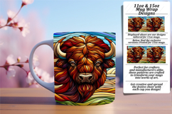 Fresh 15oz Mug Wrap Png Template , Animals Product Image 1