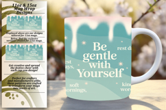 Vibrant 11oz Mug Wrap Png Template , Girl Quote Product Image 1