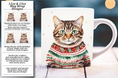 Jolly Christmas Cat Mug Design Product Image 1