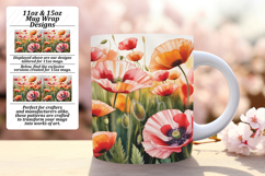 Radiant 11oz Mug Wrap Png Template , Flowers Product Image 1
