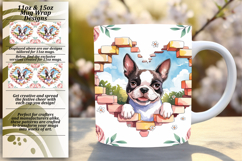 Chic 11oz Mug Wrap Png Artwork , Cute Dog Product Image 1