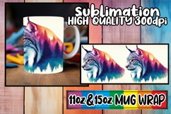 Blissful days 11oz 15oz mug wrap, Animals Art Product Image 1