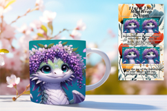 SLEEK PNG Mug Wrap Design 11oz , Dragon Product Image 1