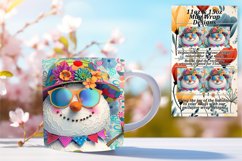 Snowman Wonderland Sublimation Mug Wrap 11oz/15oz Holiday Product Image 1