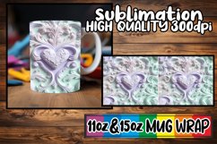 Abstract Radiance Mug Wrap, 11oz 15oz Art Sublimation Product Image 1