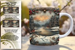 Festive 11oz Mug Wrap Png Artwork , Christmas Product Image 1