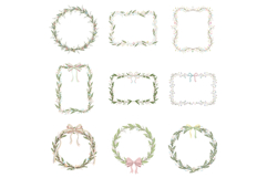 Easter Lily of the Valley Frames Clipart Product Image 8