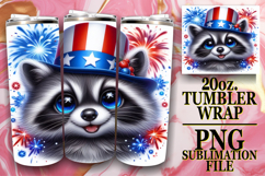 SWEET VIBES 20oz TUMBLER WRAP, USA Animals Product Image 1