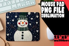 Timeless Mouse Pad Sublimation Style, Snowman Product Image 1