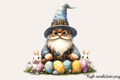 Steampunk Easter Sublimation Clipart PNG Product Image 1