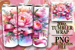 RADIANT SPIRITS 20oz TUMBLER WRAP, Flowers Product Image 1