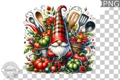 Christmas kitchen Gnome Sublimation - Clipart PNG Design Product Image 1