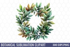 Botanical Sublimation Clipart Product Image 1