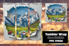 Enchanted Woodland 3D Tumbler Wrap - Sublimation Product Image 1