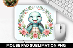 Turtle, Cute Animal Mouse Pad PNG, Animal Lover Gift Product Image 1