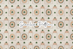 Retro Rainbow Clover Seamless Art - Leprechaun &amp; Clovers Product Image 1
