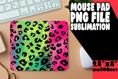 Gradient Leopard Art Mouse Pad PNG Product Image 1
